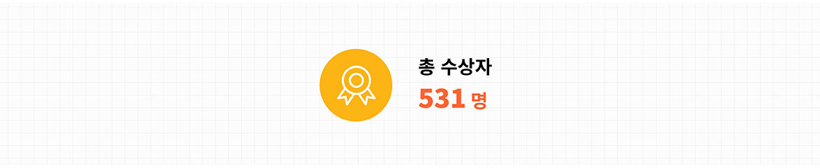 총 수상자 531명